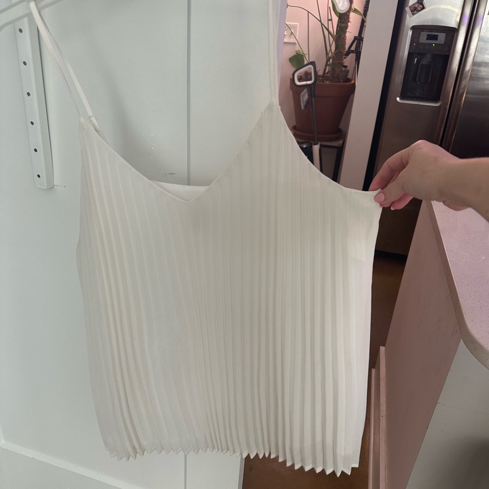 A New Day pleated chiffon blouse